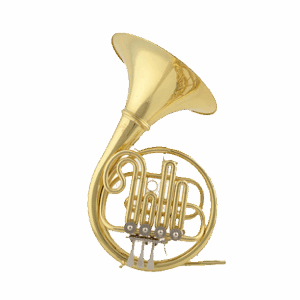FH-8605 4 - Key Single - Row Bb French Horn, Lacquered Gold Finish